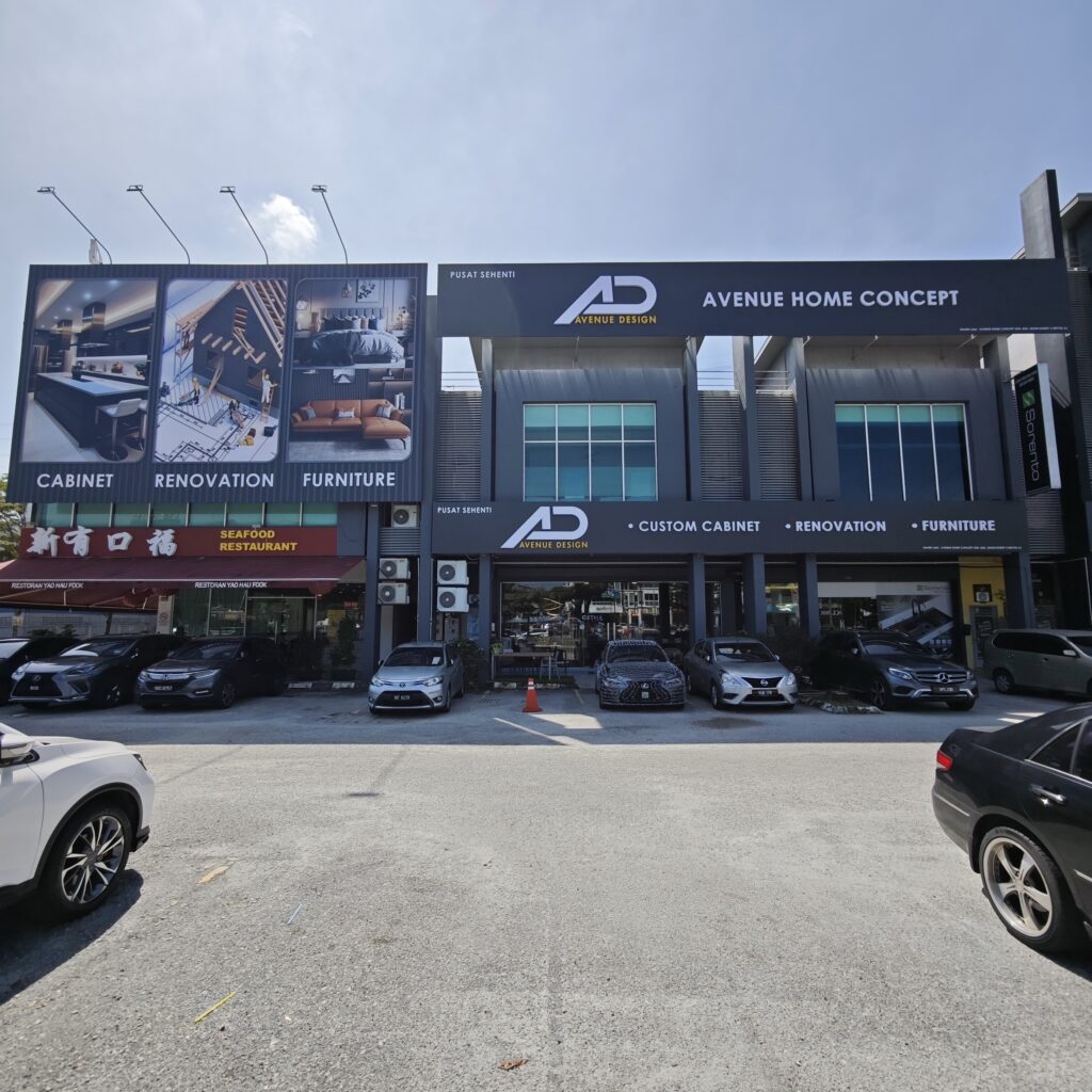 Avenue Design showroom in Setia Alam showcasing custom cabinets