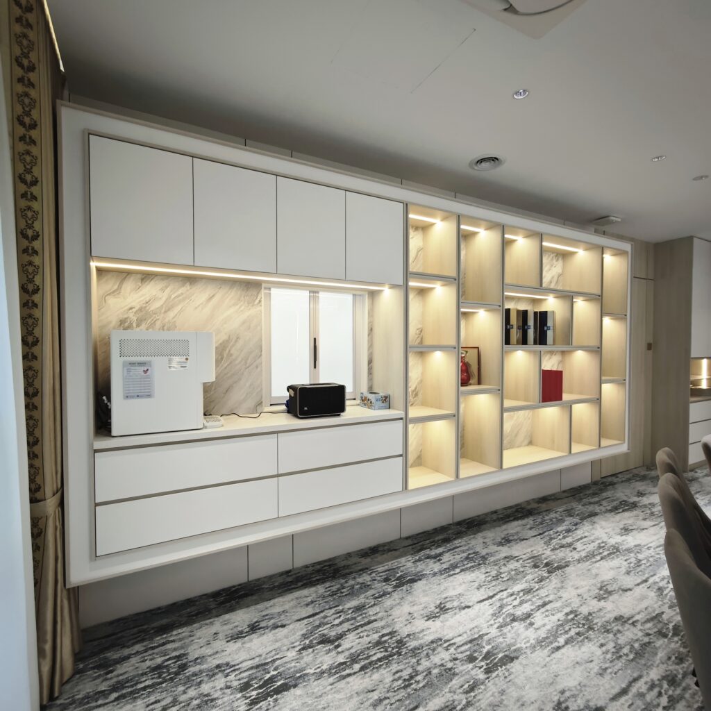 Custom display cabinet by Avenue Design