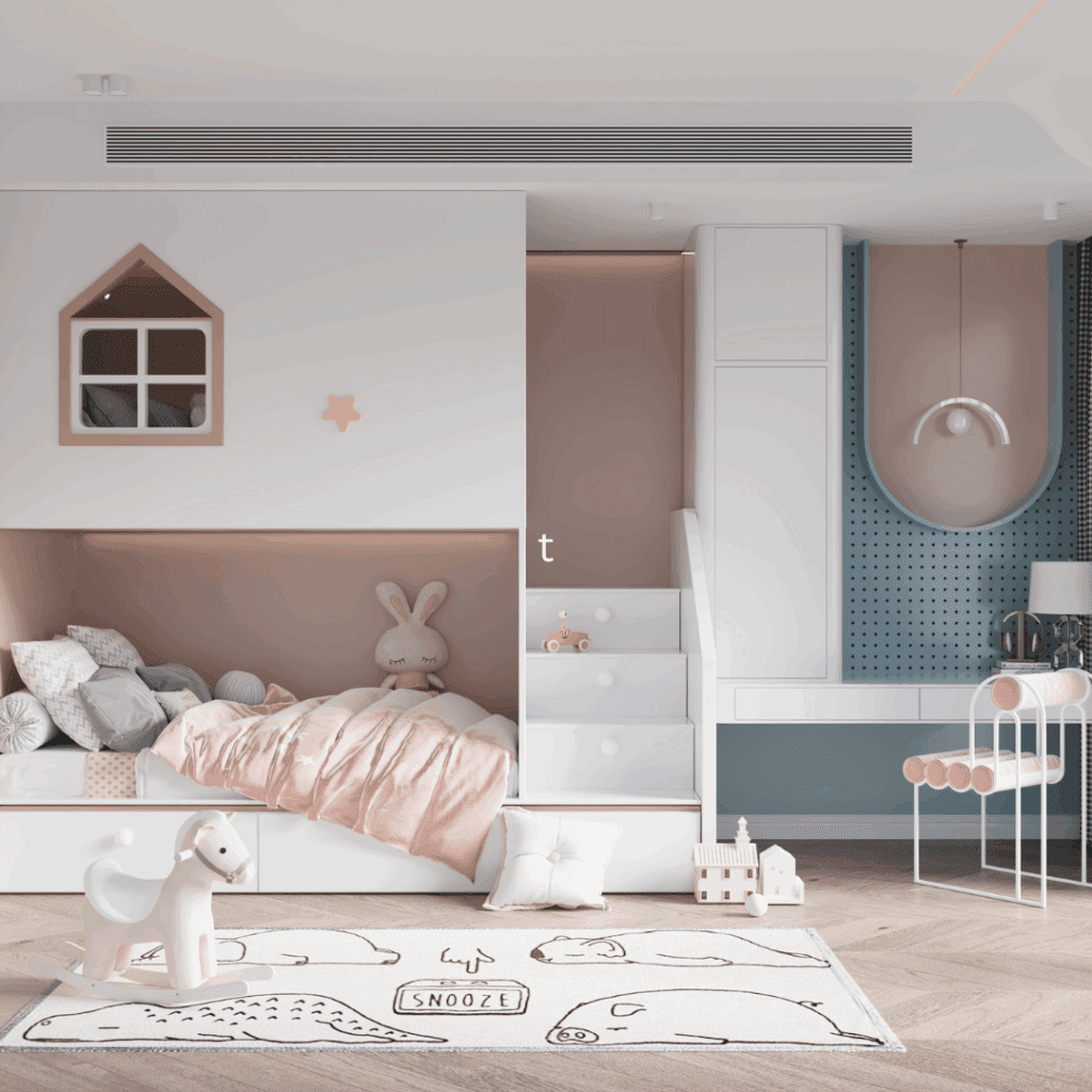 Custom kids’ bedroom cabinet by Avenue Design